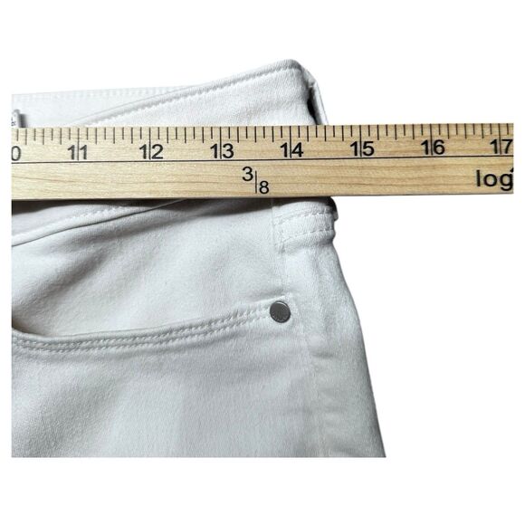 Athleta Sculptek Women’s White Skinny Jeans Size 6P Mid Rise Stretch Denim Pants - Picture 8 of 11
